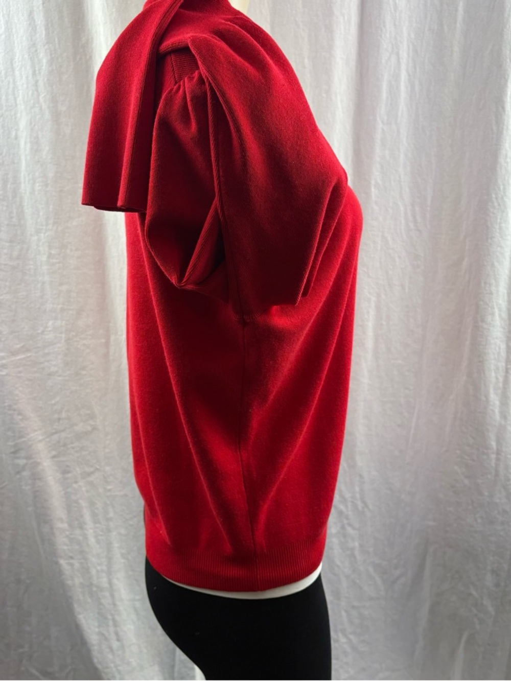 ba&sh Red Sady puff-sleeve Sweater L - Picture 9 of 14